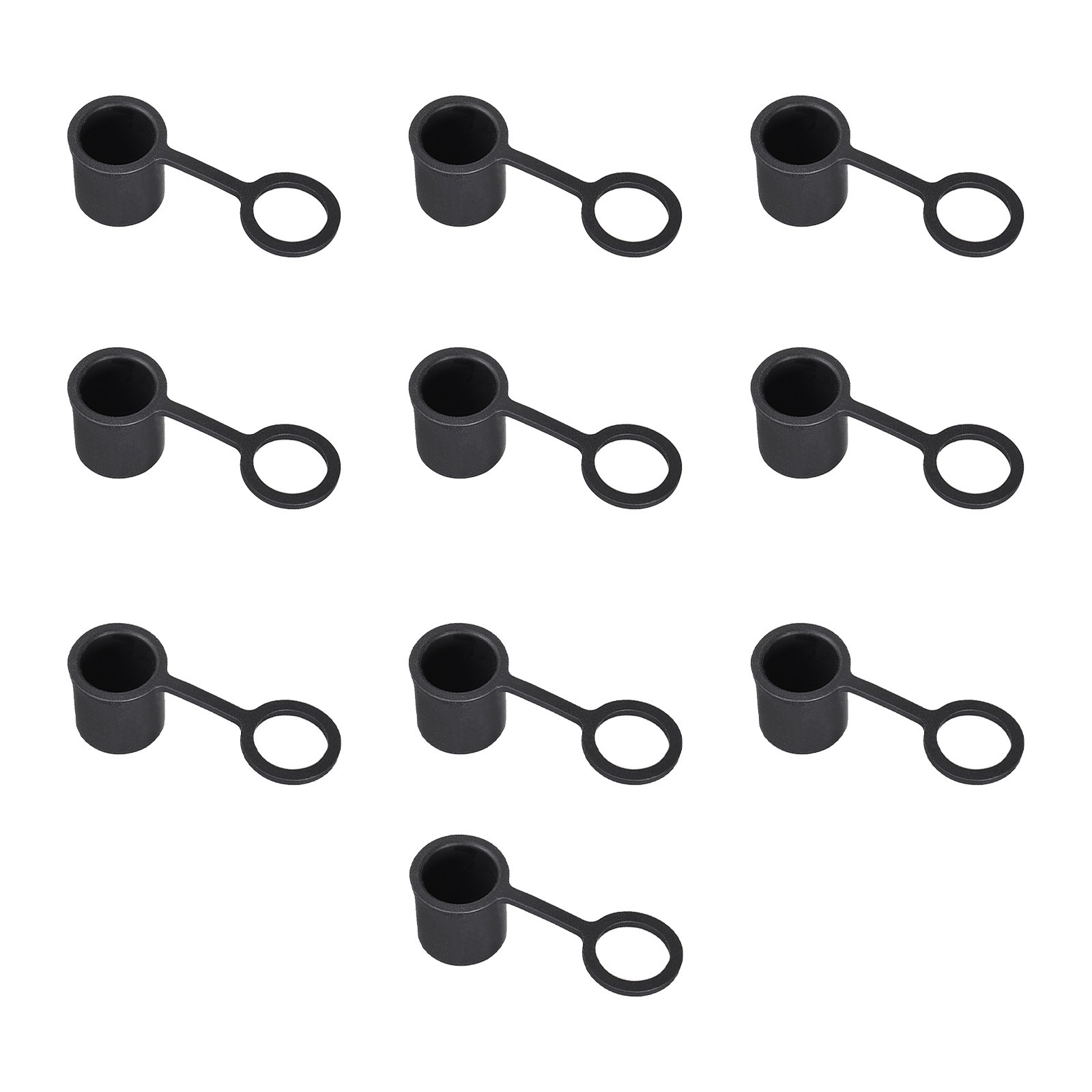 BNC-B Anti Dust Plug Port Dust Silicone Covers Caps Stoppers Black 20pcs
