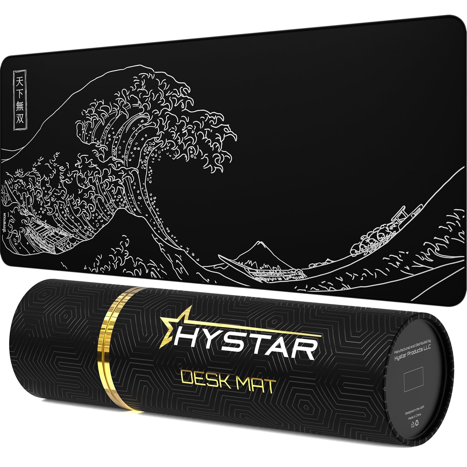 Hystar® Extended Gaming Mouse Pad | XXL 36" x 16" | 5mm Thick, Waterproof Sur...