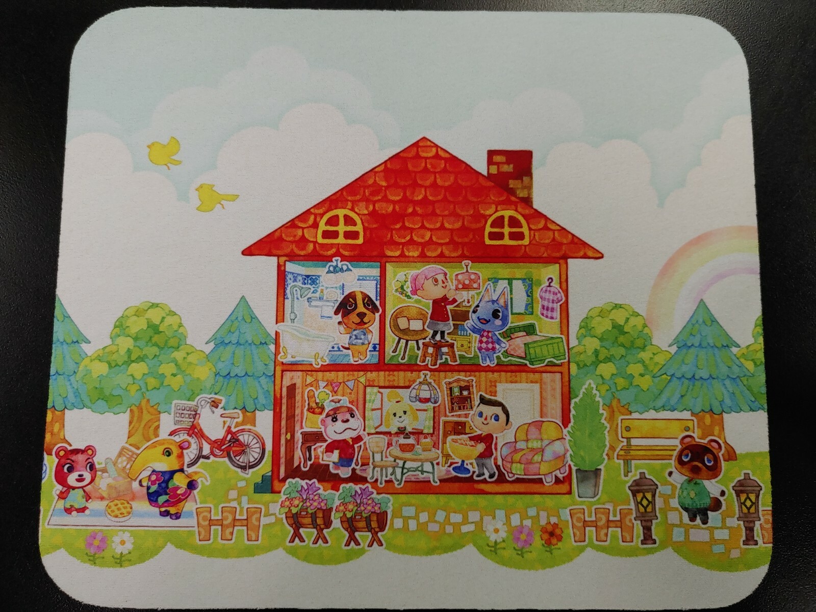 Nintendo Animal Crossing Happy home designer title art mousepad