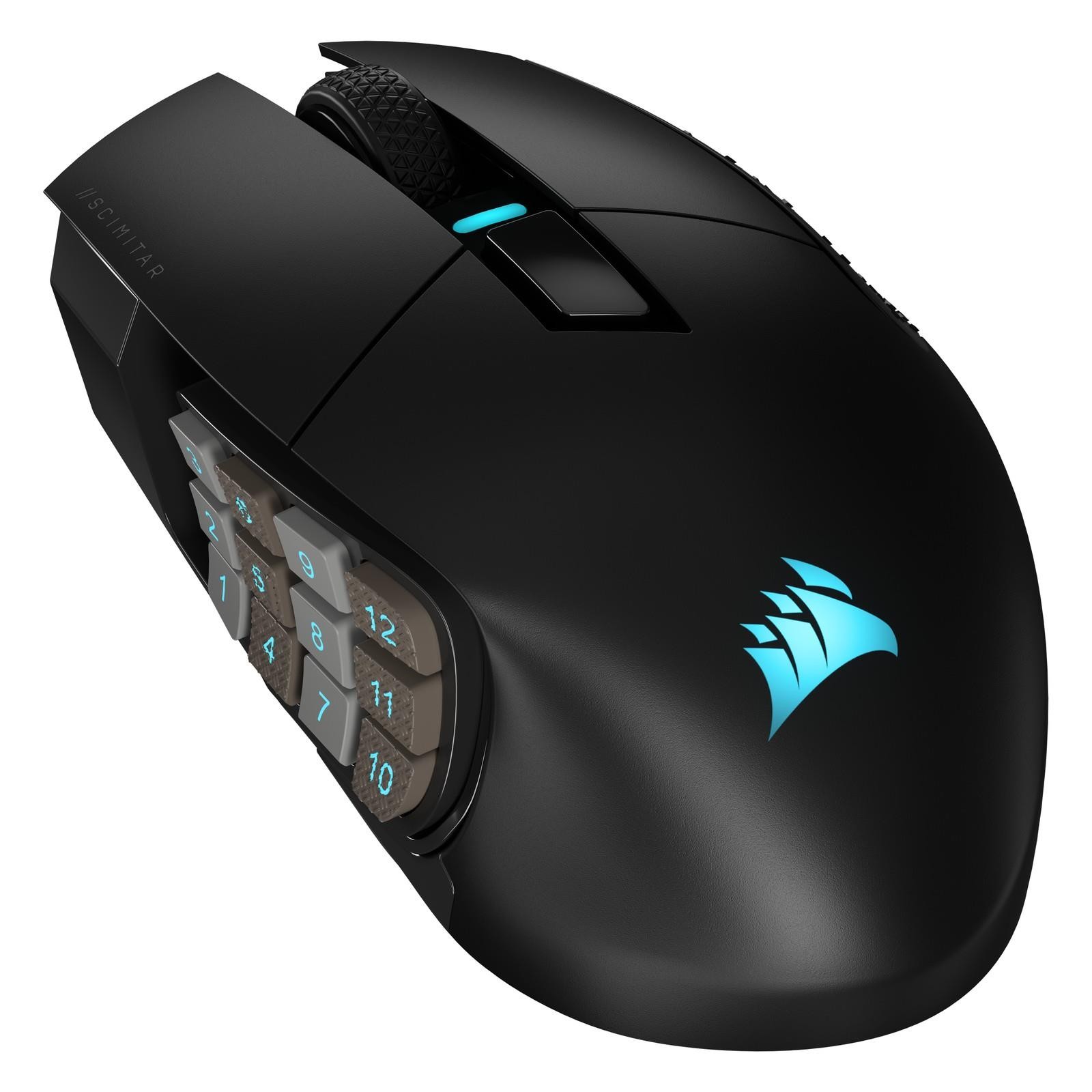 Corsair Scimitar Elite Wireless MMO Gaming Mouse 26000 DPI Certified Refurbished