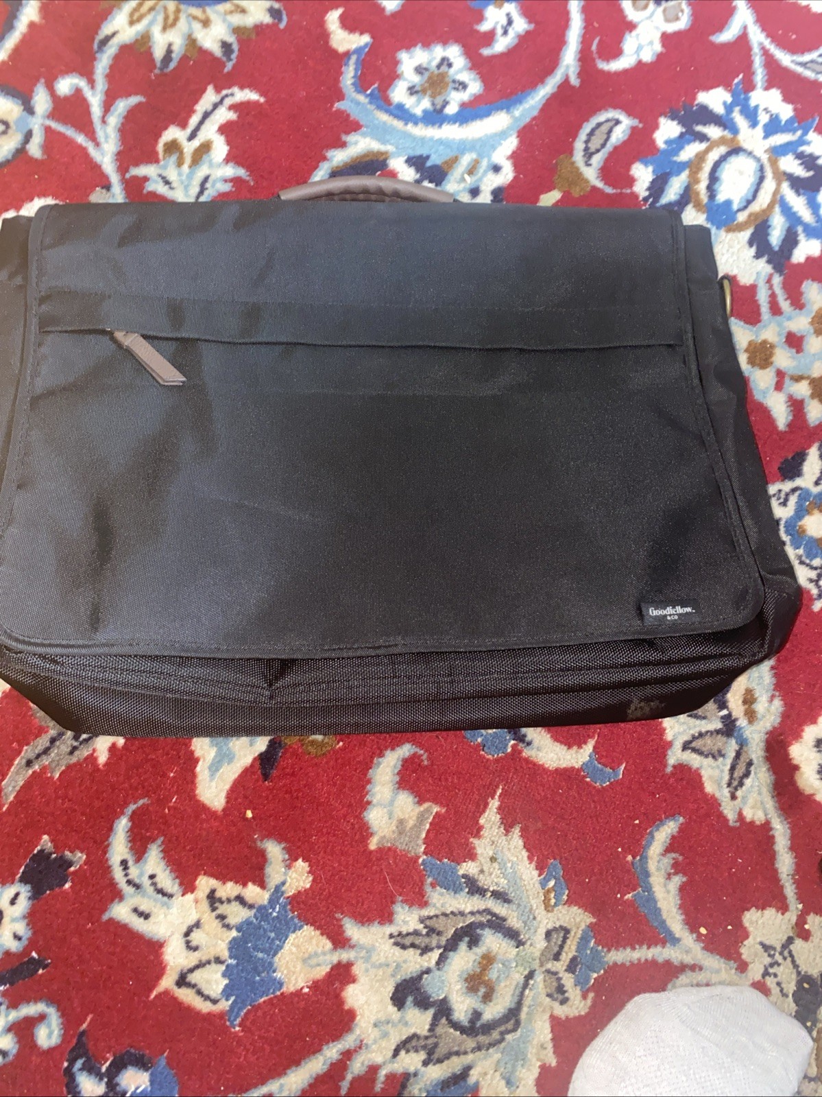 Goodfellow & Co Men’s Canvas Messenger Bag – Black, New 