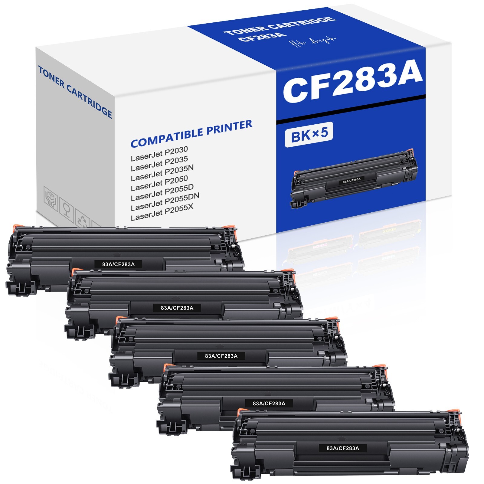 3/5/8 CF283A 83A Toner Compatible With HP LaserJet Pro M125a M201n M127fn M125nw