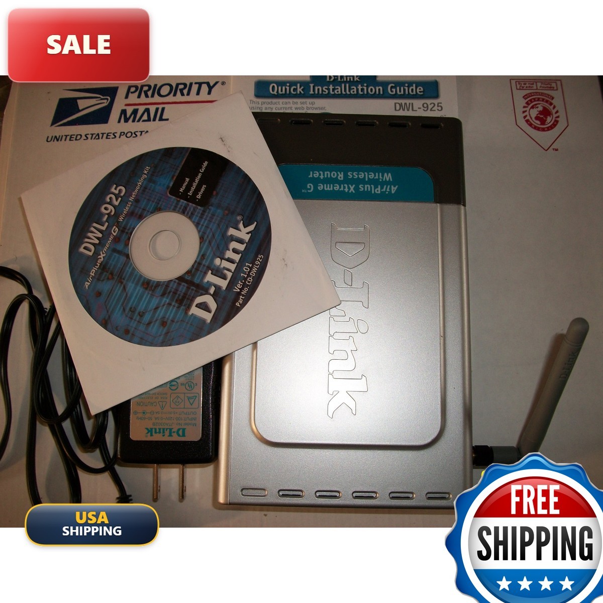 D-Link DI-624 Wireless Cable/DSL Router, 4-Port Switch, 802.11g, 108Mbps