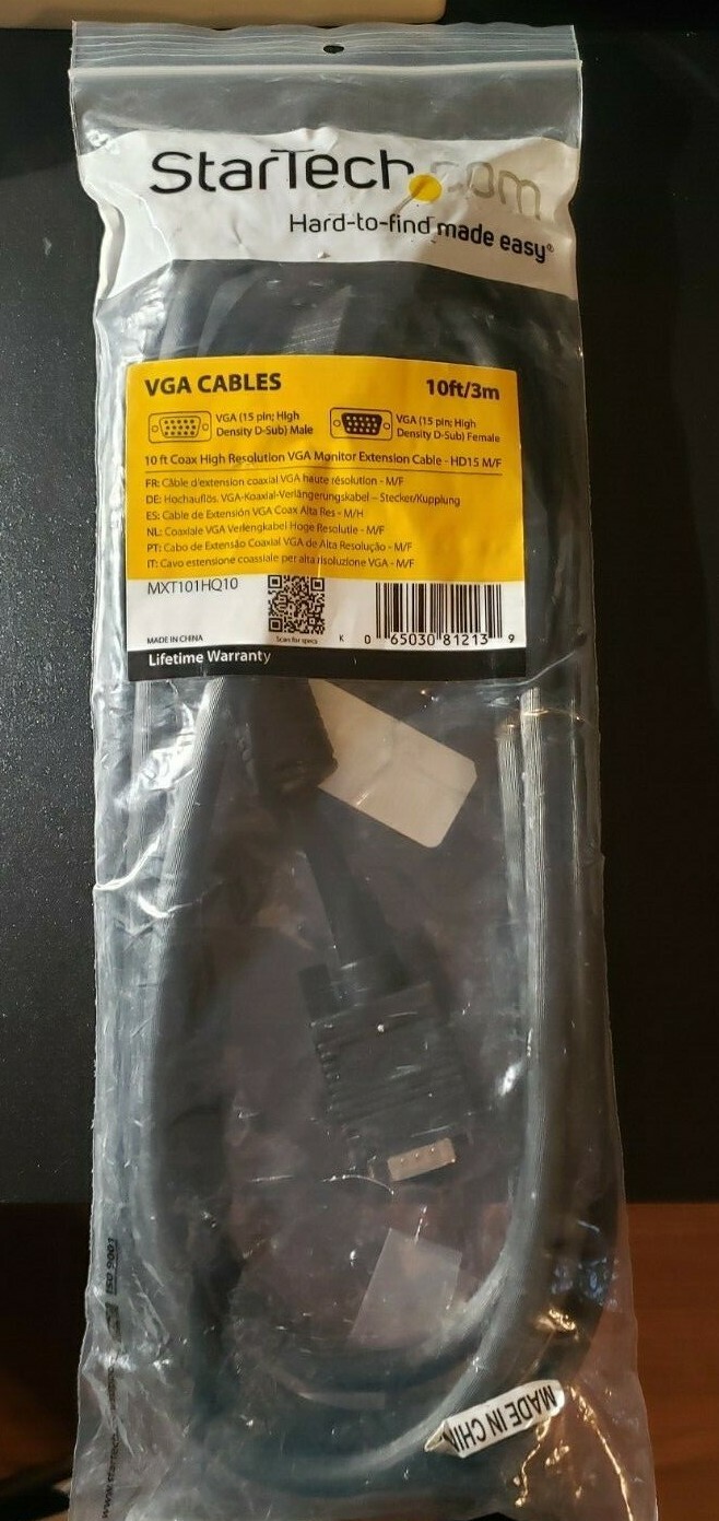 StarTech VGA Cables 10Ft~ New~
