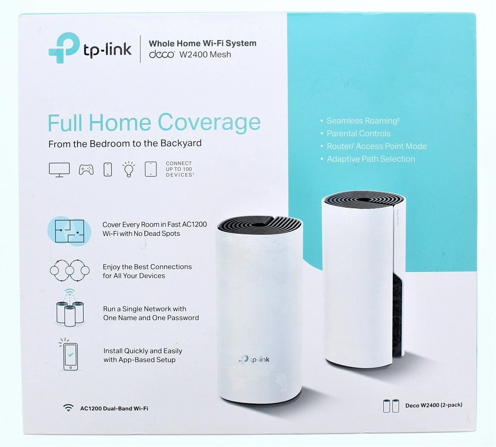 TP-Link Whole Home Wi-Fi System - Deco W2400 Mesh - New/Sealed - 