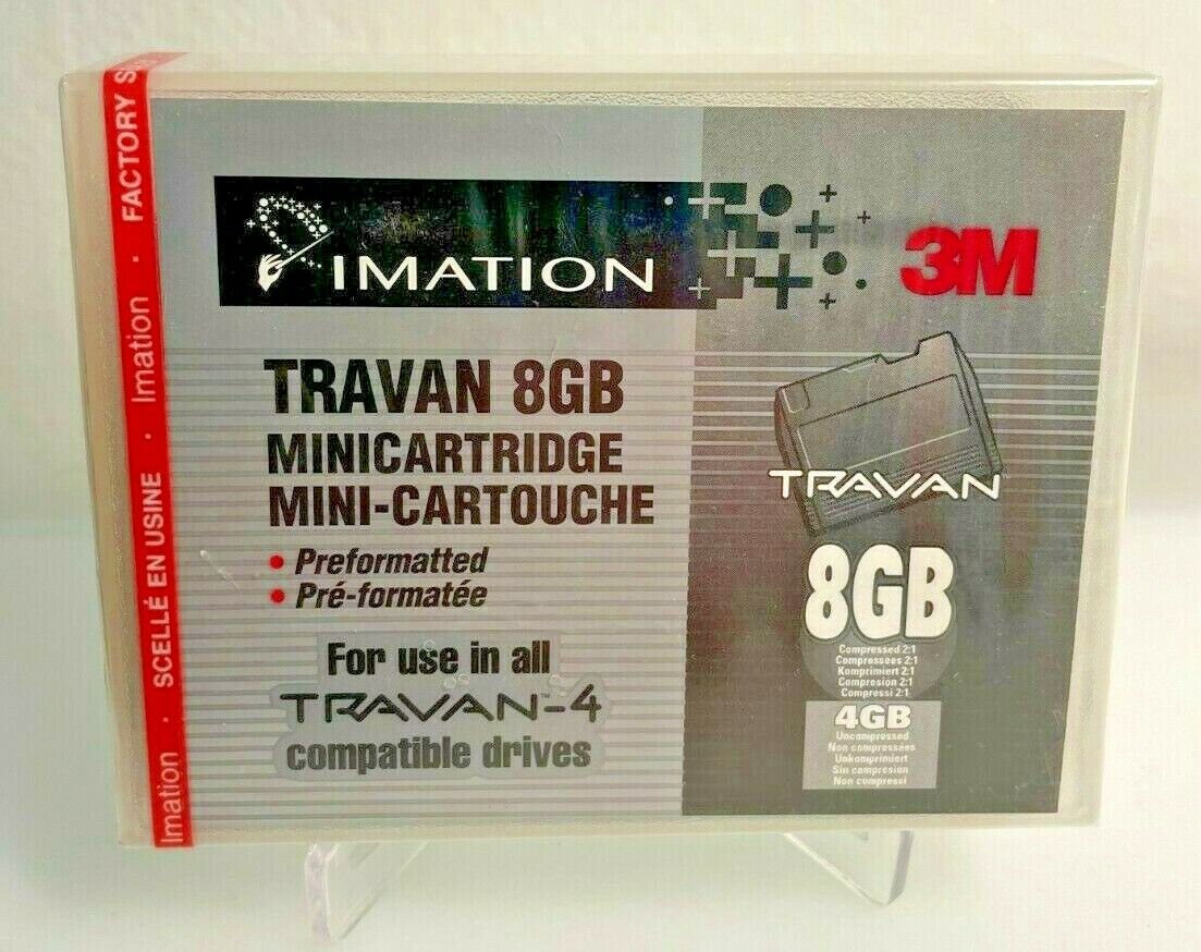 Imation 3M Travan Preformatted Minicartridge 8GB Compressed Travan-4 Tape Drive