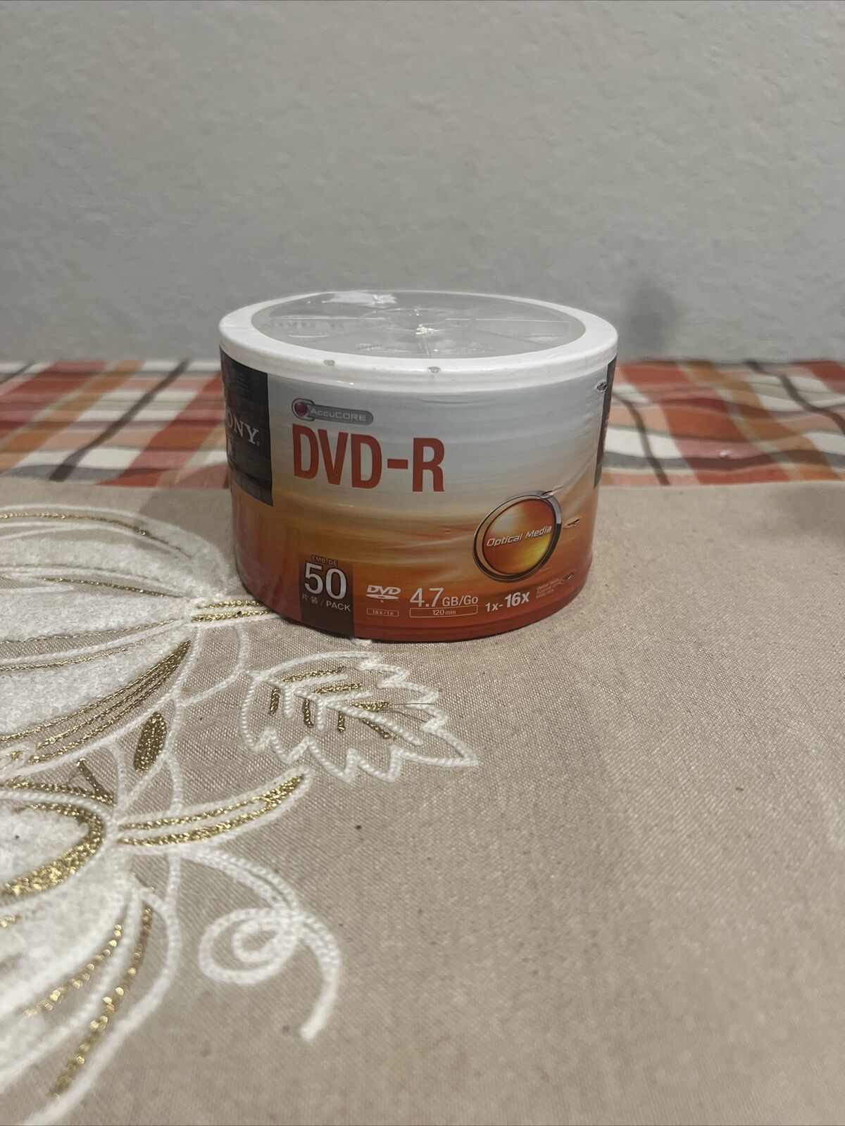 Sony 16X 4.7GB DVD-R Blank Disc - 50 Pack Brand New