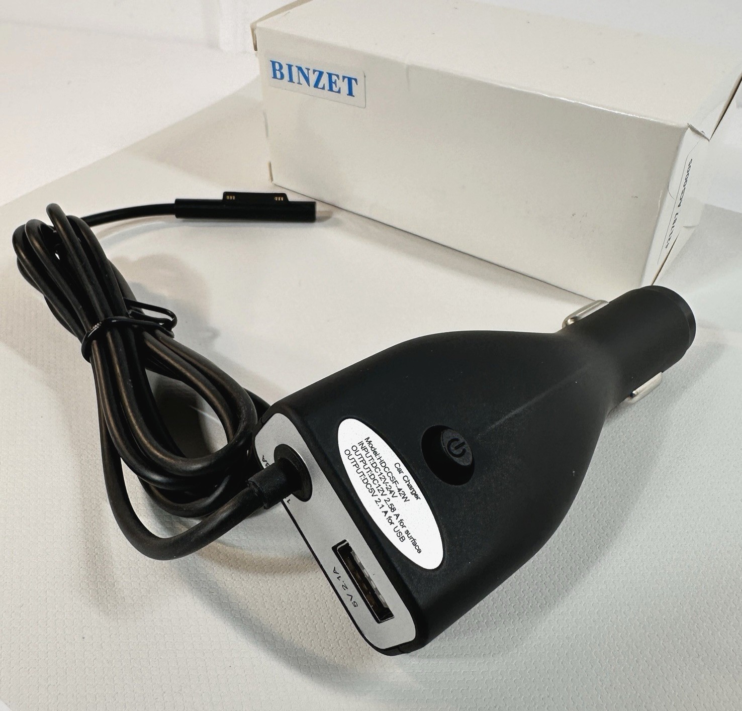 Car Charger 42W 12V 2.58A Power Supply for Magnetic Surface Pro plus... NOB READ