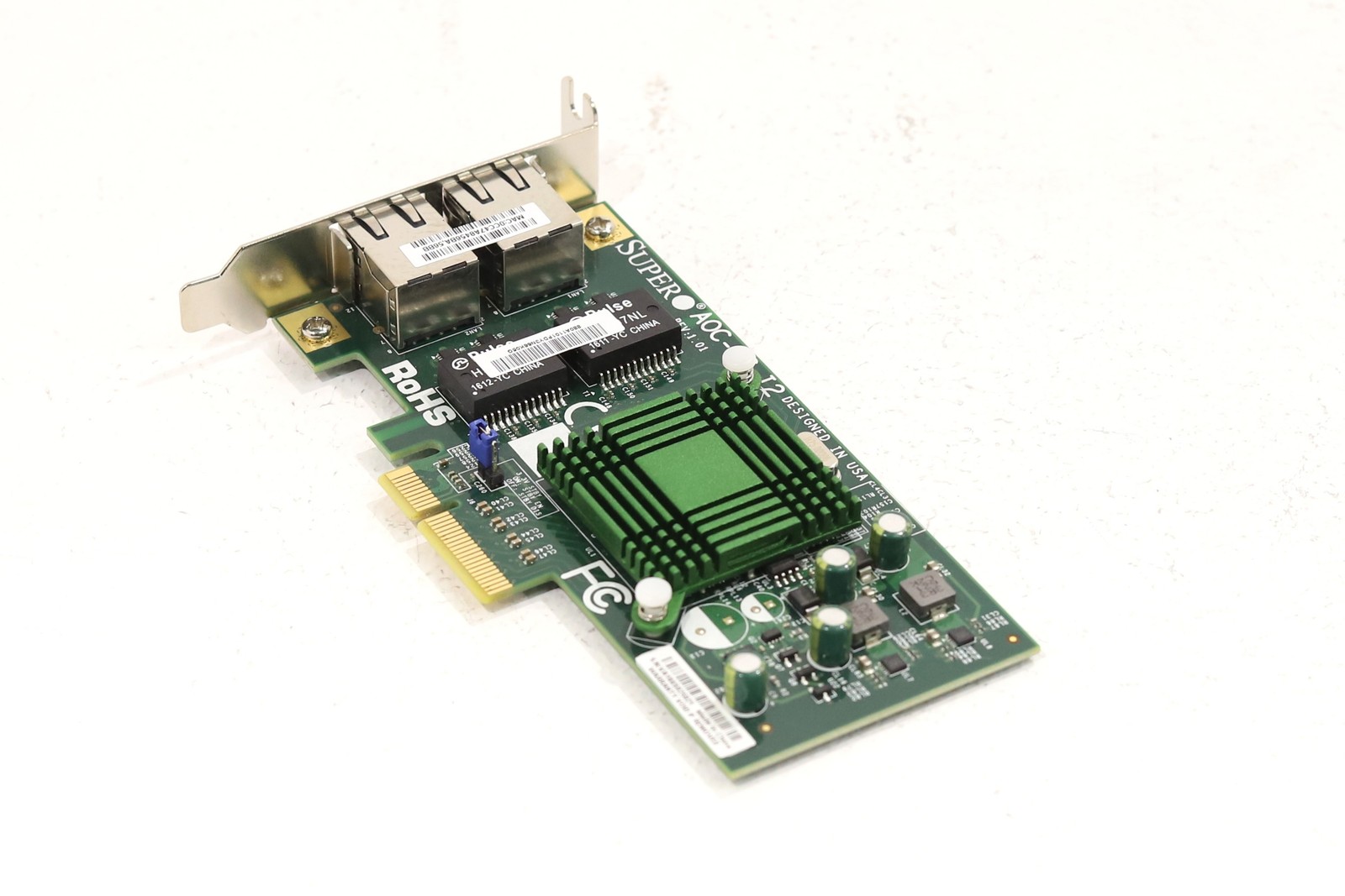 SuperMicro 82575EB Dual-Port Gigabit PCIe Network Adapter P/N: AOC-SG-I2 Tested