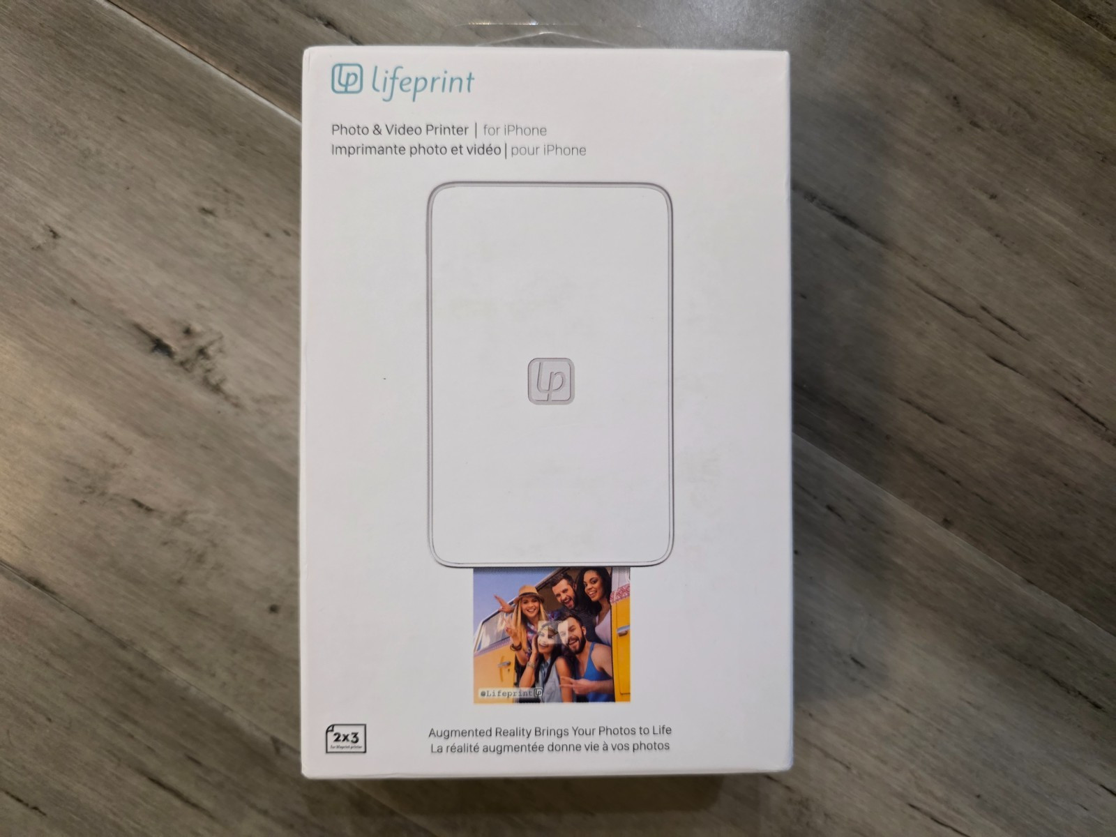 Lifeprint Portable 3" x 4.5" Photo Video Printer for iPhone Android New White