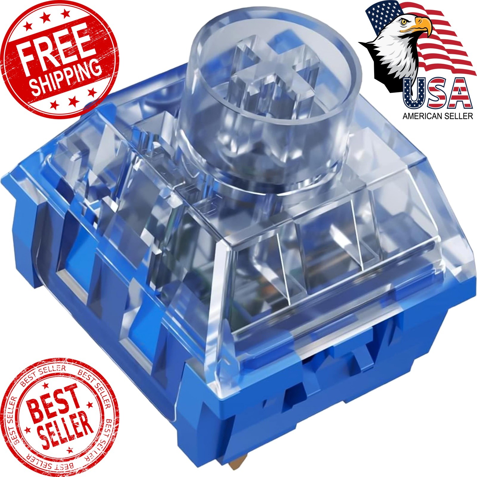 Zhouwang Kailh Box Islet Pro Silent Switches 72 Pcs