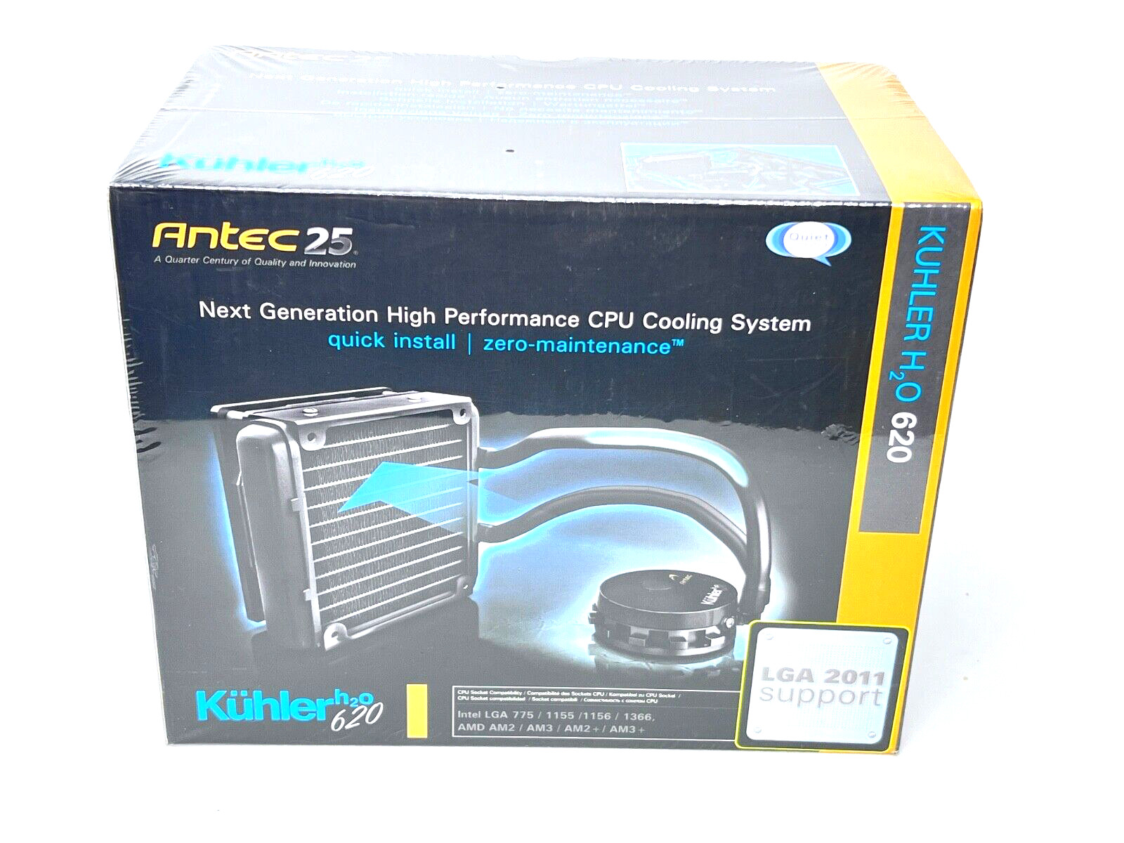 Antec 2 Kuhler H2O 620 CPU Cooling System New Old Stock