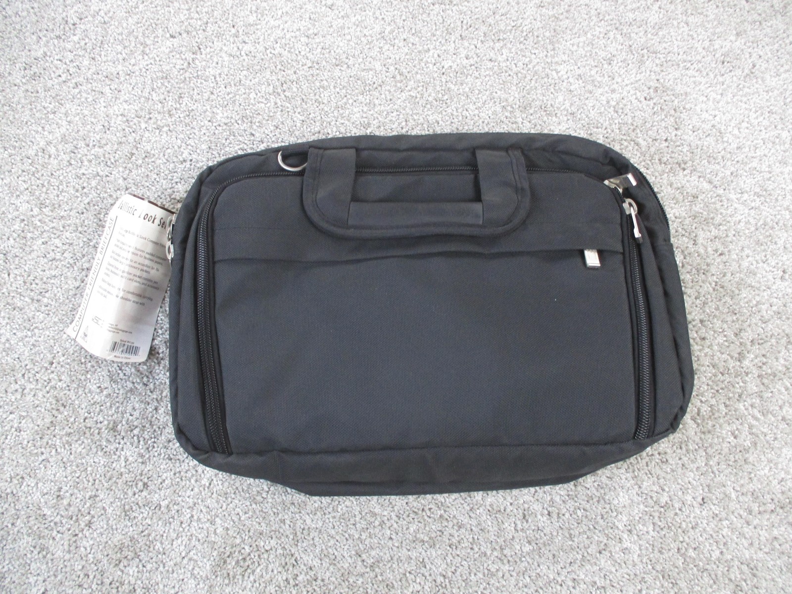 USC Luggage Ballistic Look Laptop Briefcase Bag Extra Large Black Style P0109