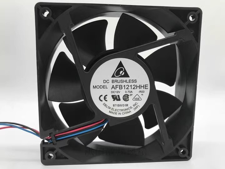 Delta AFB1212HHE-R00 12038 DC12V 0.70A 12CM 3-Wire Cooling Fan