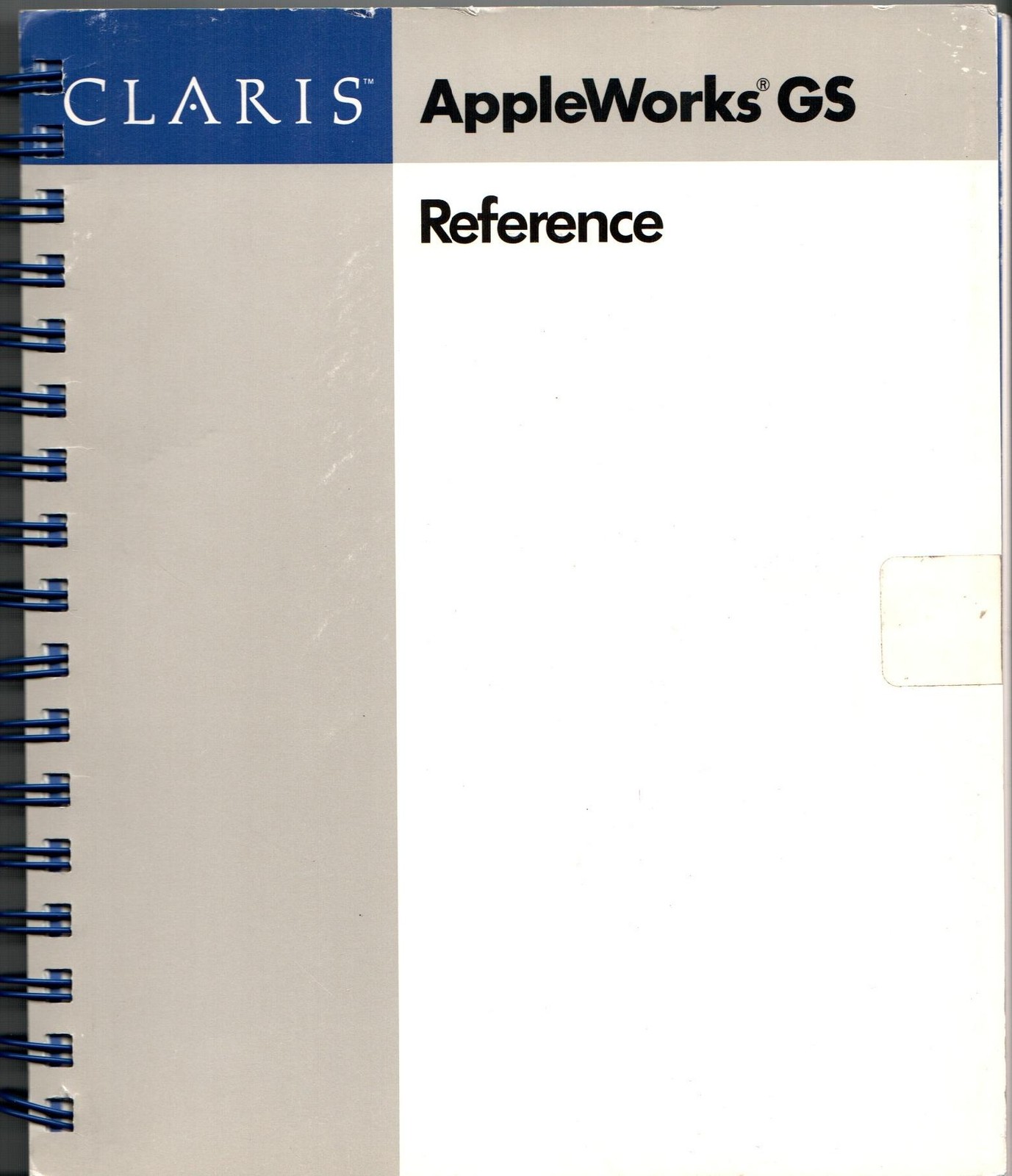 AppleWorks GS Reference Manual [Spiralbound, 1988] Claris Corporation