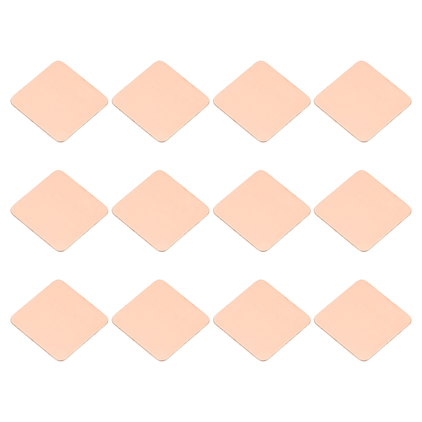 12 x Heatsink Copper Pad Shim IC Chipset GPU Thermal Heatsink (15x15x0.4mm)
