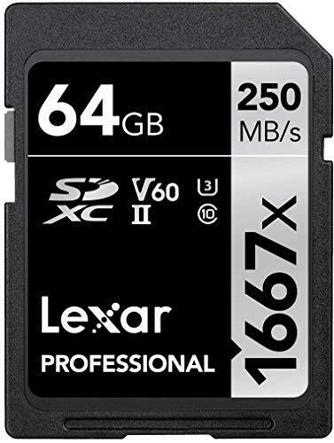 Lexar 64GB Professional 1667x UHS-II SDXC Memory Card