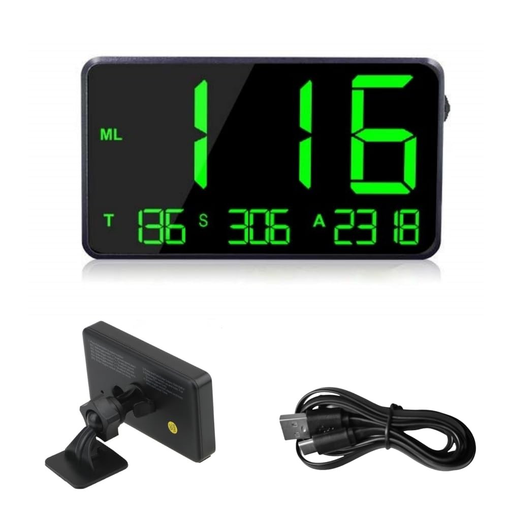 Digital GPS Speedometer Heads Up Display for Cars New HUD MPH Odometer Trip M...