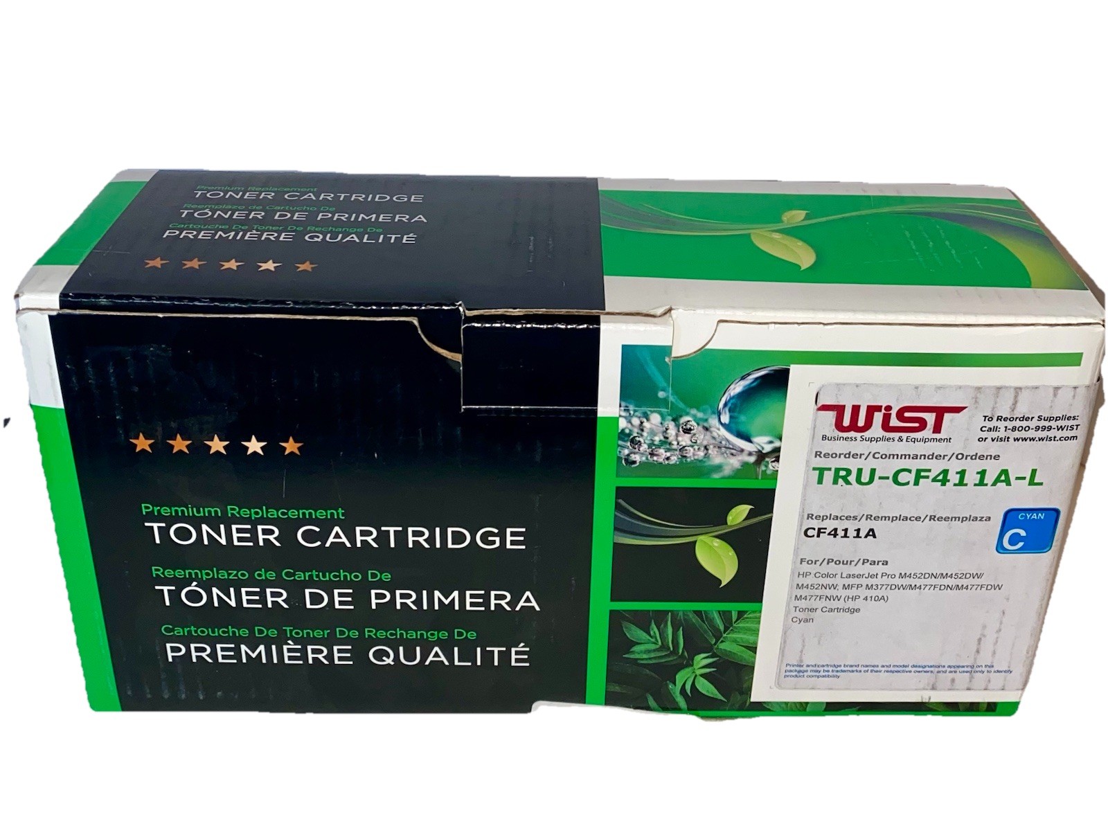 Clover Imaging Cyan Toner Cartridge for HP 410A (CF411A) - SEALED IN OPEN BOX