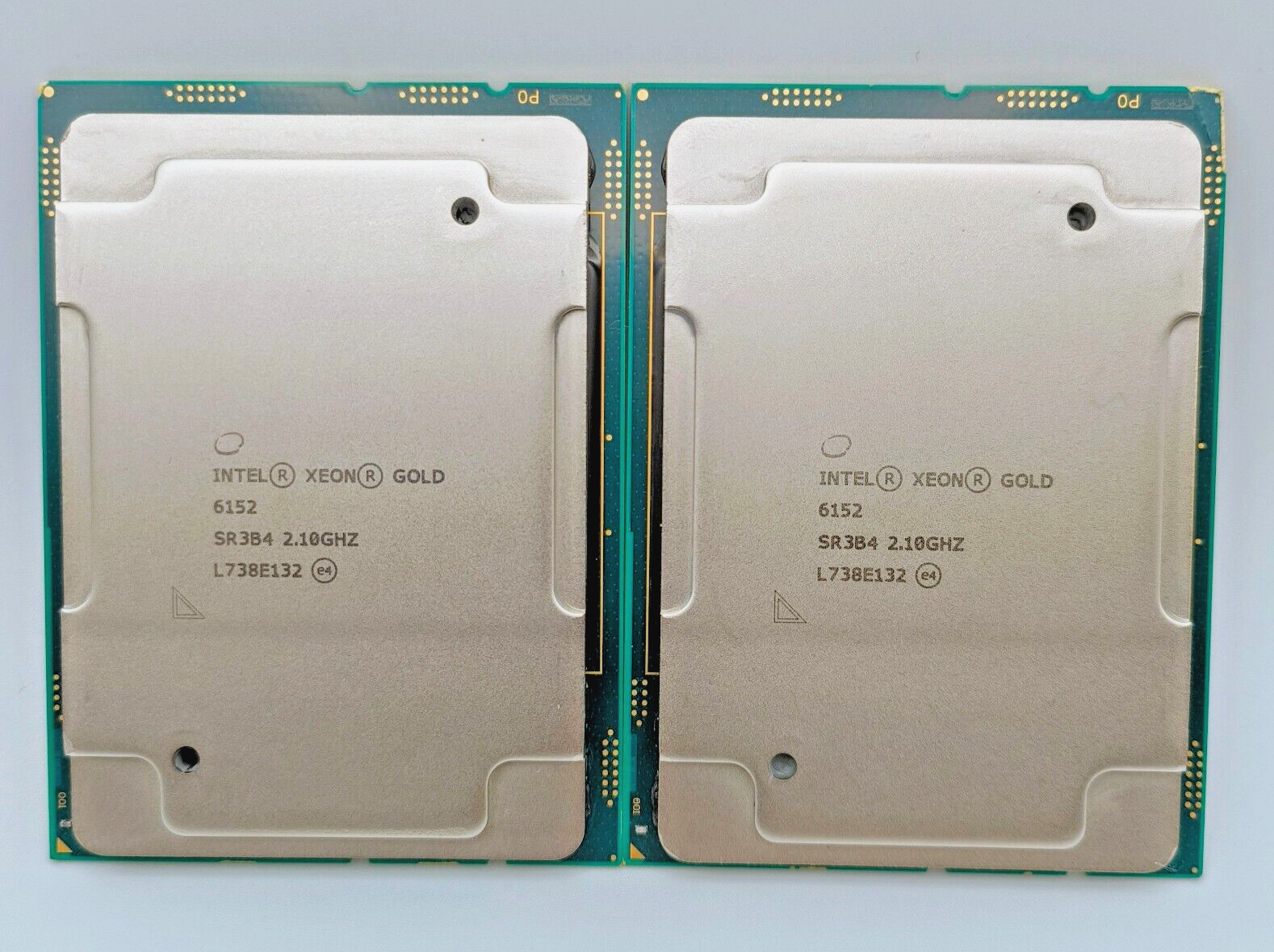 Matched Pair 2x Intel Xeon Gold 6152 SR3B4 - 2.10GHz 22-Core Processor