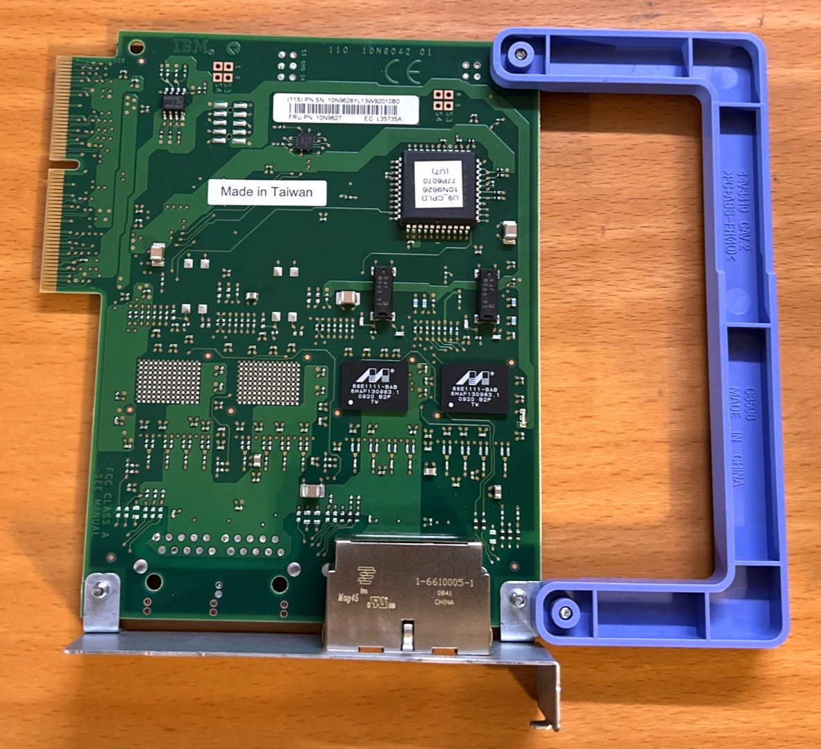 IBM FRU 10N9627 Dual-Port IVE/HE Ethernet Card