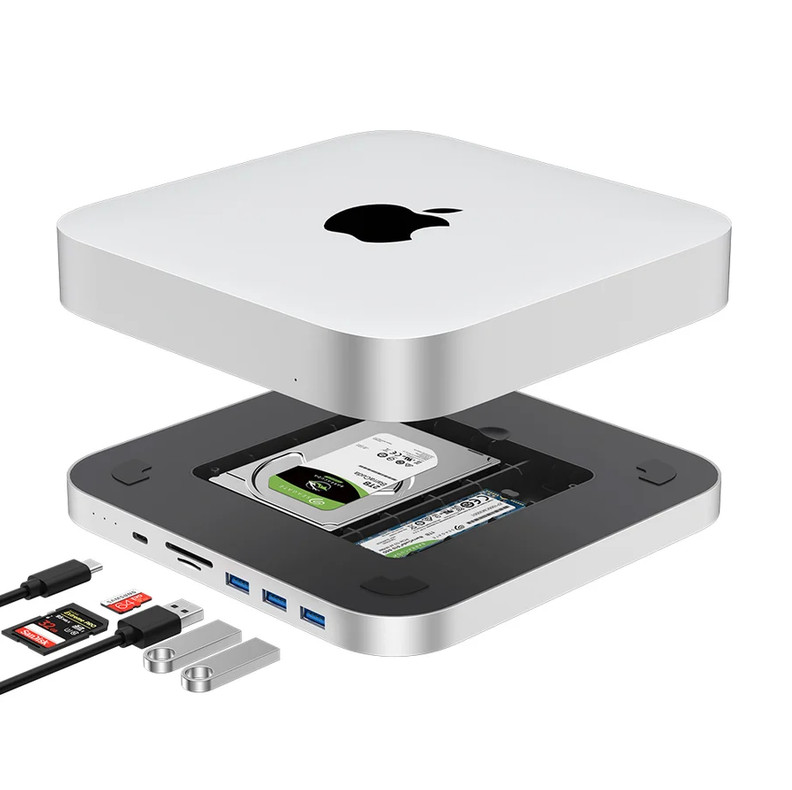 Qwiizlab - Model UH25 PRO - USB-C Hub with HDD/SSD Enclosure