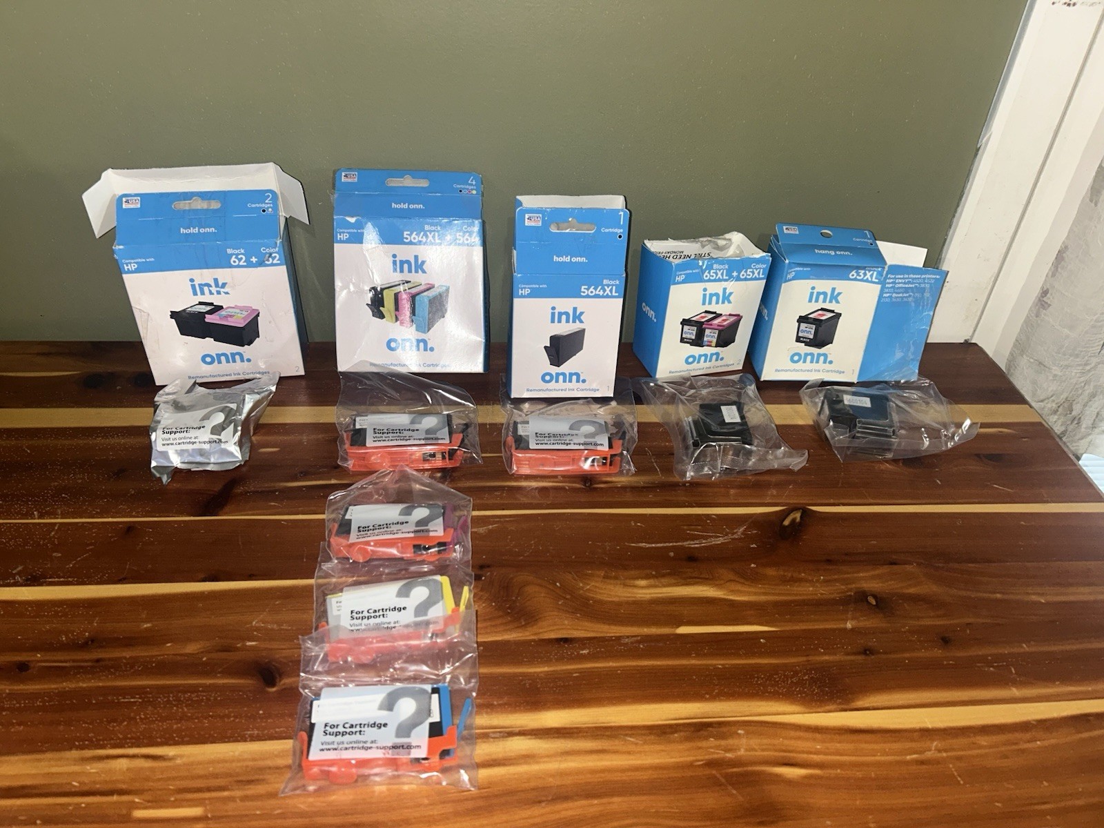 Lot of Onn Ink Cartridges see description