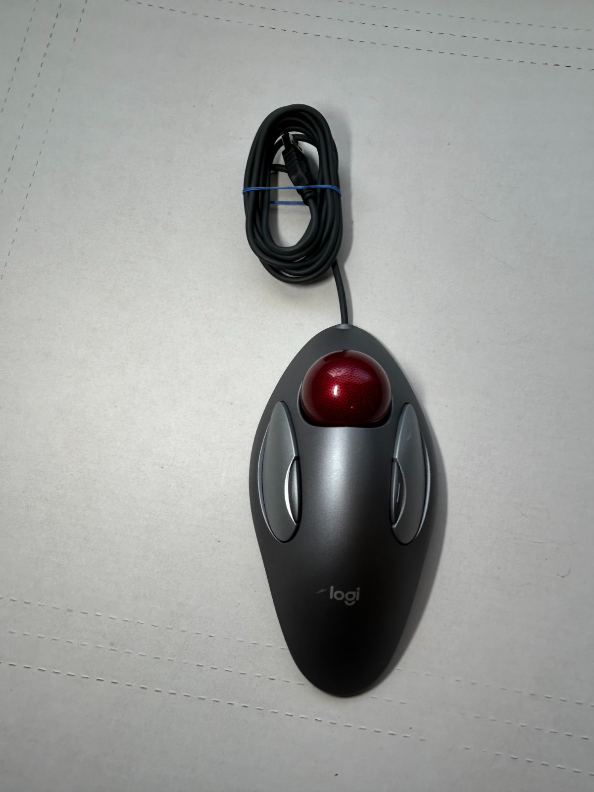 Logitech Trackman Marble USB Trackball Mouse Ergonomic - T-BC21 Cleaned - Tested