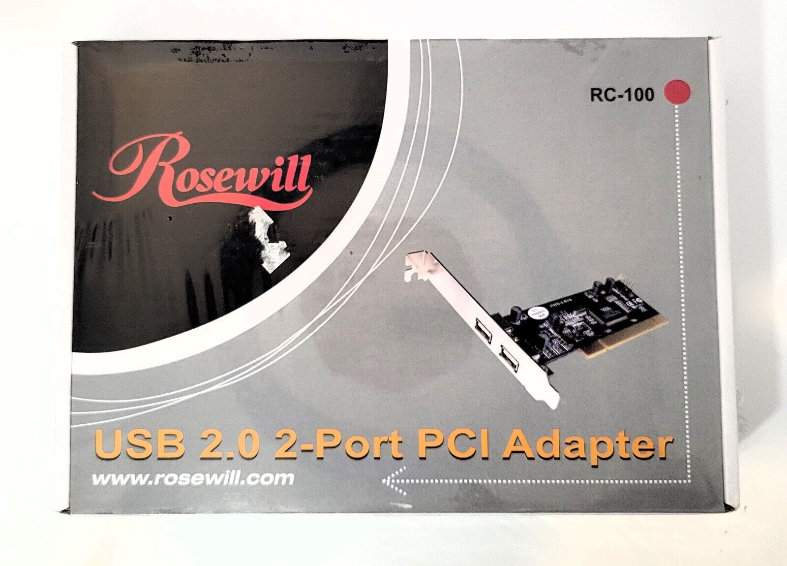 Rosewill RC-100 USB 2.0 2-Port PCI Adapter - NEW