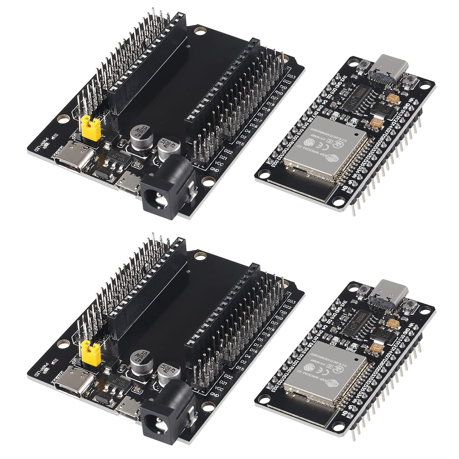 AITRIP 2 Sets ESP-WROOM-32 ESP32 ESP-32S Type-C USB Development Board Type-C ...