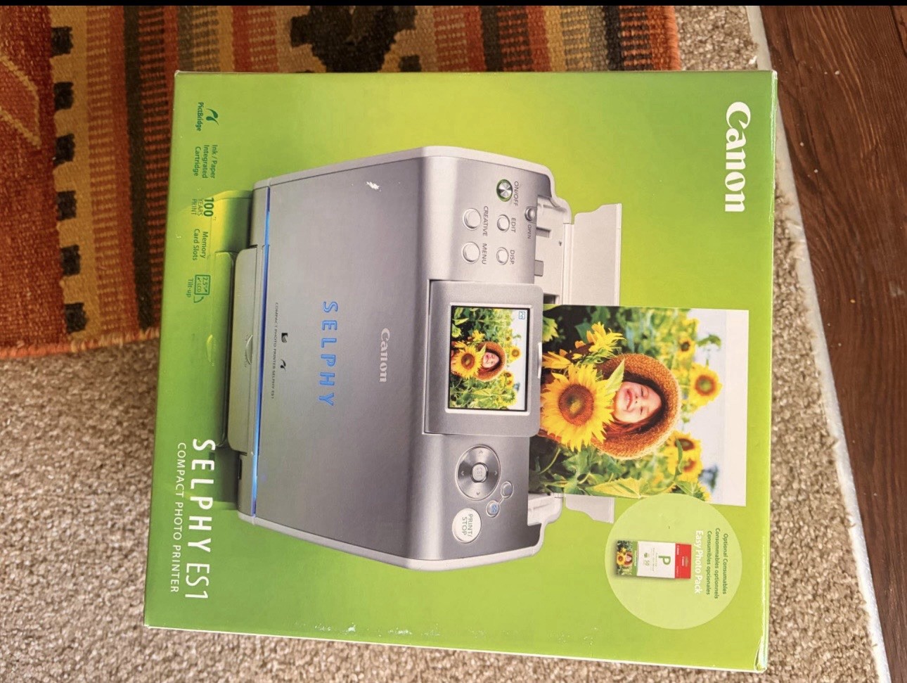 Canon Selphy ES1 Compact Photo Printer - In Original Box - PAT Tested D5 P479