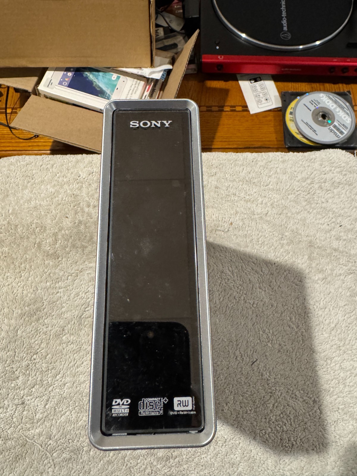 Sony DRX-840U External DVD CD Rewritable Drive - PARTS/REPAIR ONLY