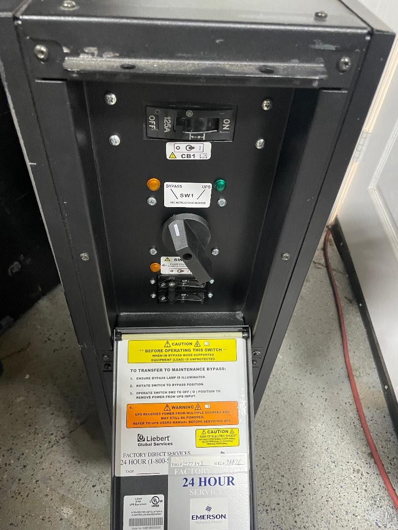 Liebert Vertiv Emerson Nfinity Bypass Distribution Cabinet NMB519900000000