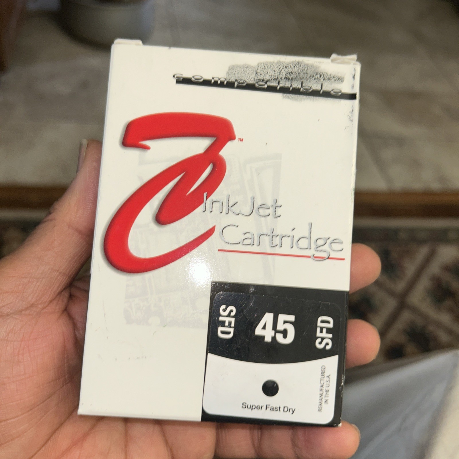 Genuine HP 45 Black Ink Cartridge Corner Office New Sealed MUST HAVE