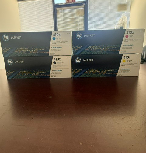 Genuine HP 410X High Yield Toner Set - CF410X CF411X CF412X CF413X Open Box