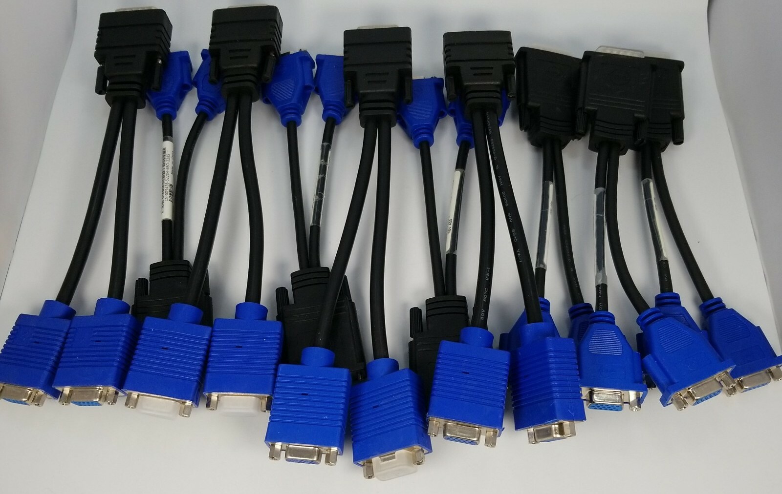 Lot of 10 DMS-59 to Dual VGA DMS-59 NEW SEALED Dual Monitors Cable Video Card