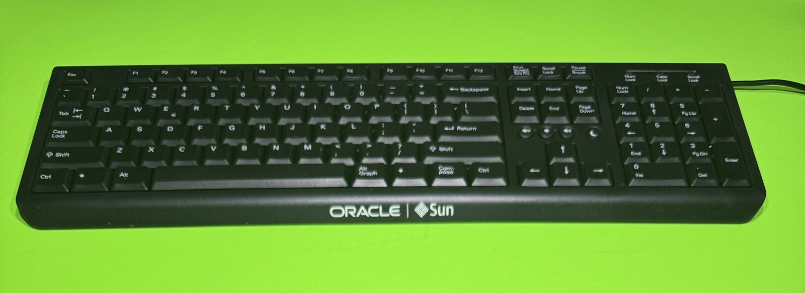 Oracle / Sun 7055209 USB Keyboard, Black. Tested