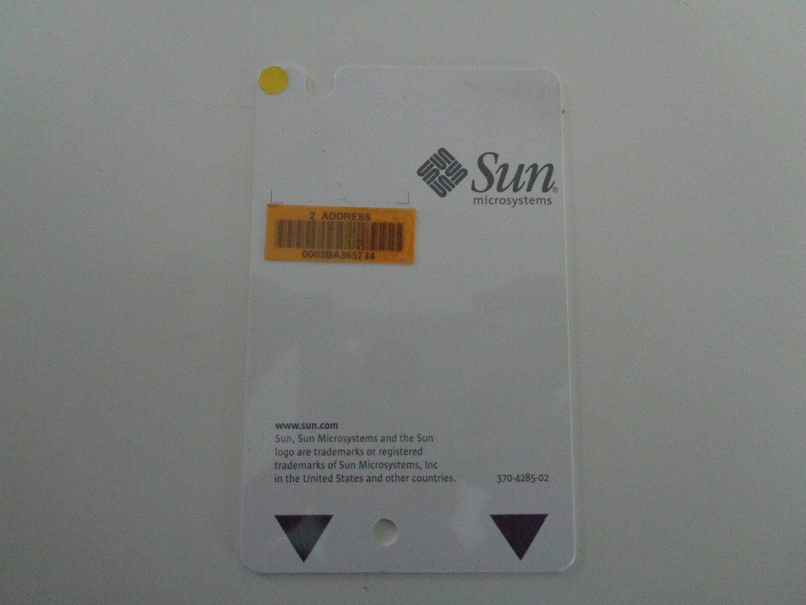 Sun 370-4285 System Config Card w/ Interface PWB Netra T1 AC200 - Exc. Condition