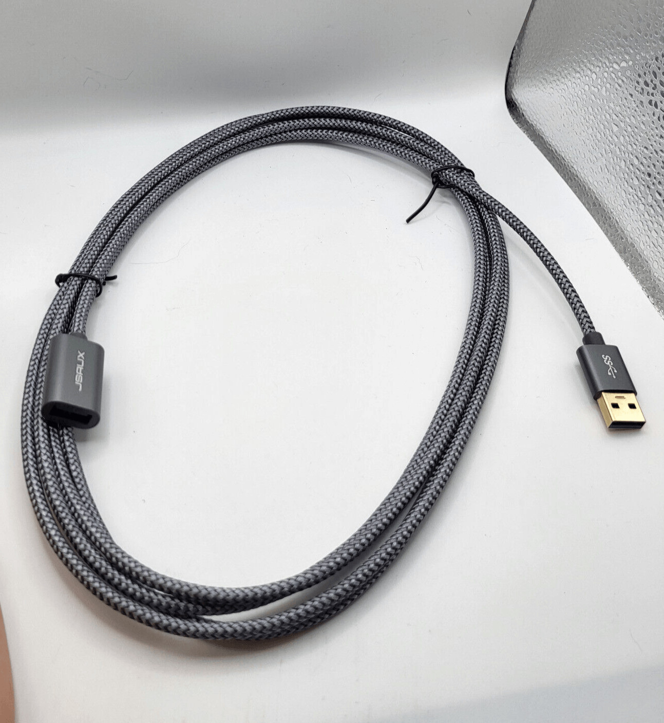 JSAUX 2Pack 10FT+10FT USB 3.0 Extension Cable, Type A Male To Female USB Cord