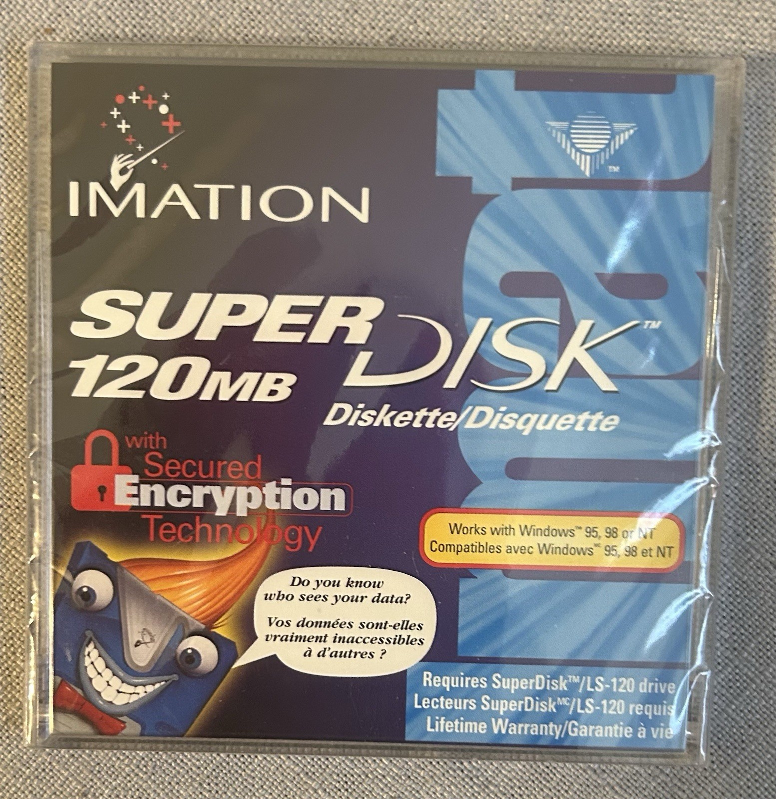Imation Super Disk 120 MB Brand New Sealed LS-120 - One