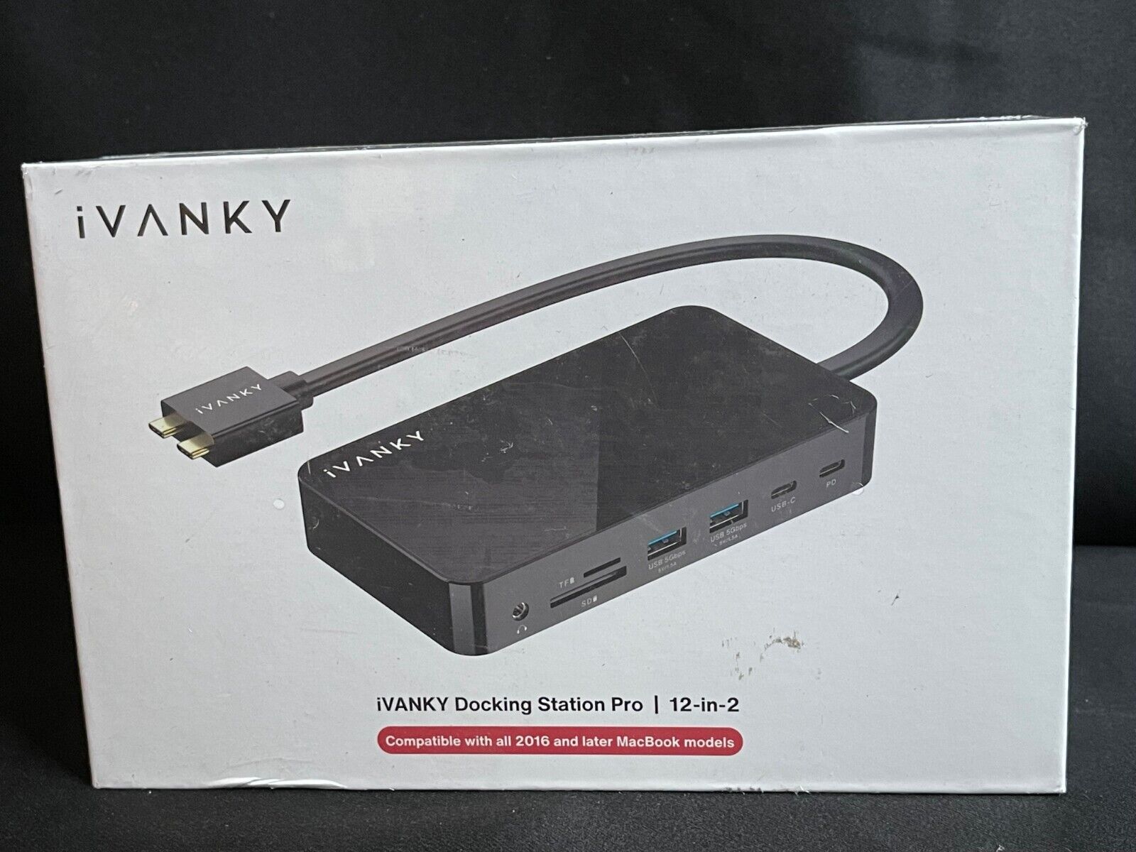 iVanky Pro VCD03 4K 60Hz Dual Monitor TF/SD USB Docking Station 12 in 2
