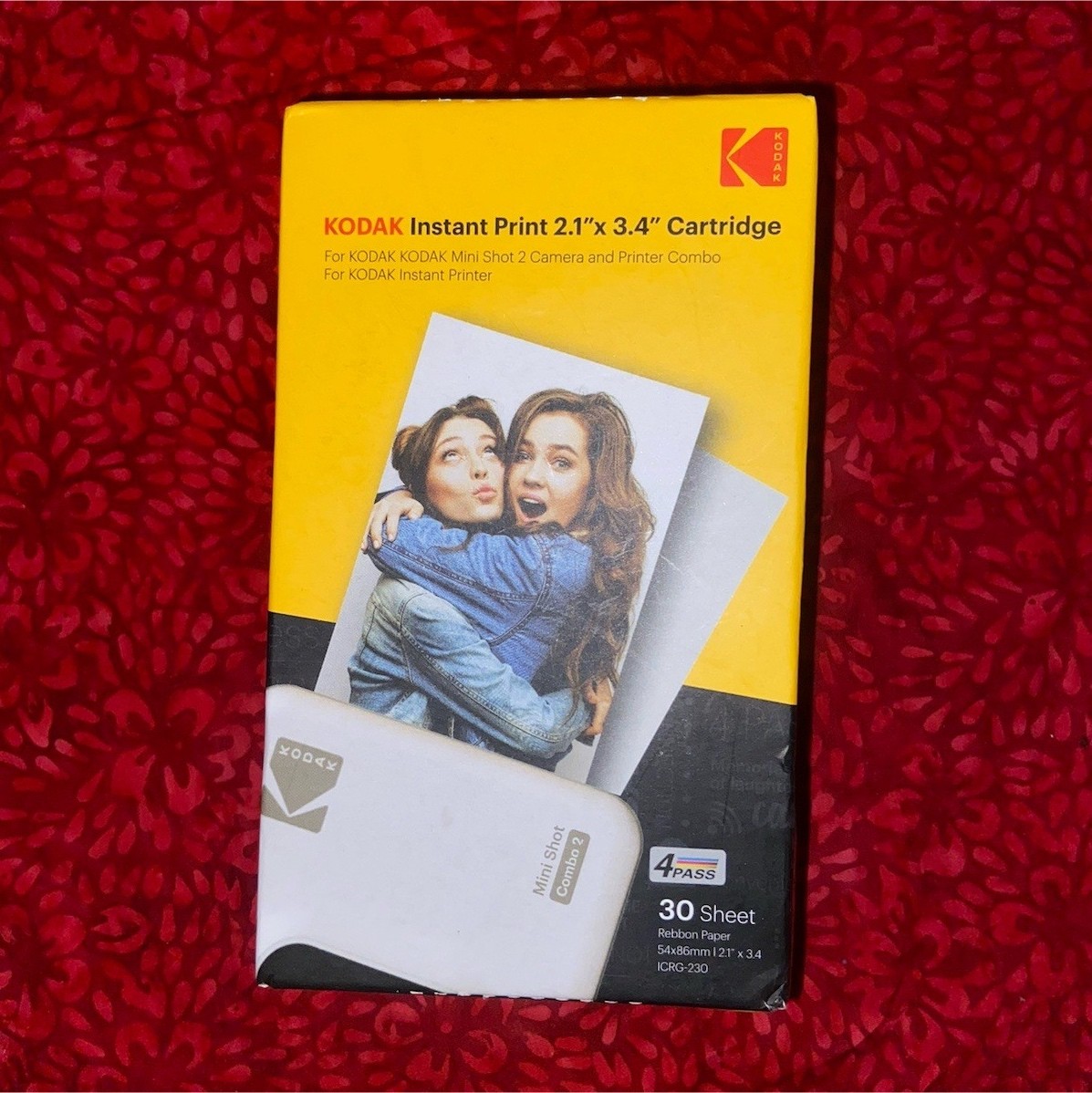Kodak Instant Print Cartridge 2.1x3.4in 30 Sheet Glossy for Mini Shot 2