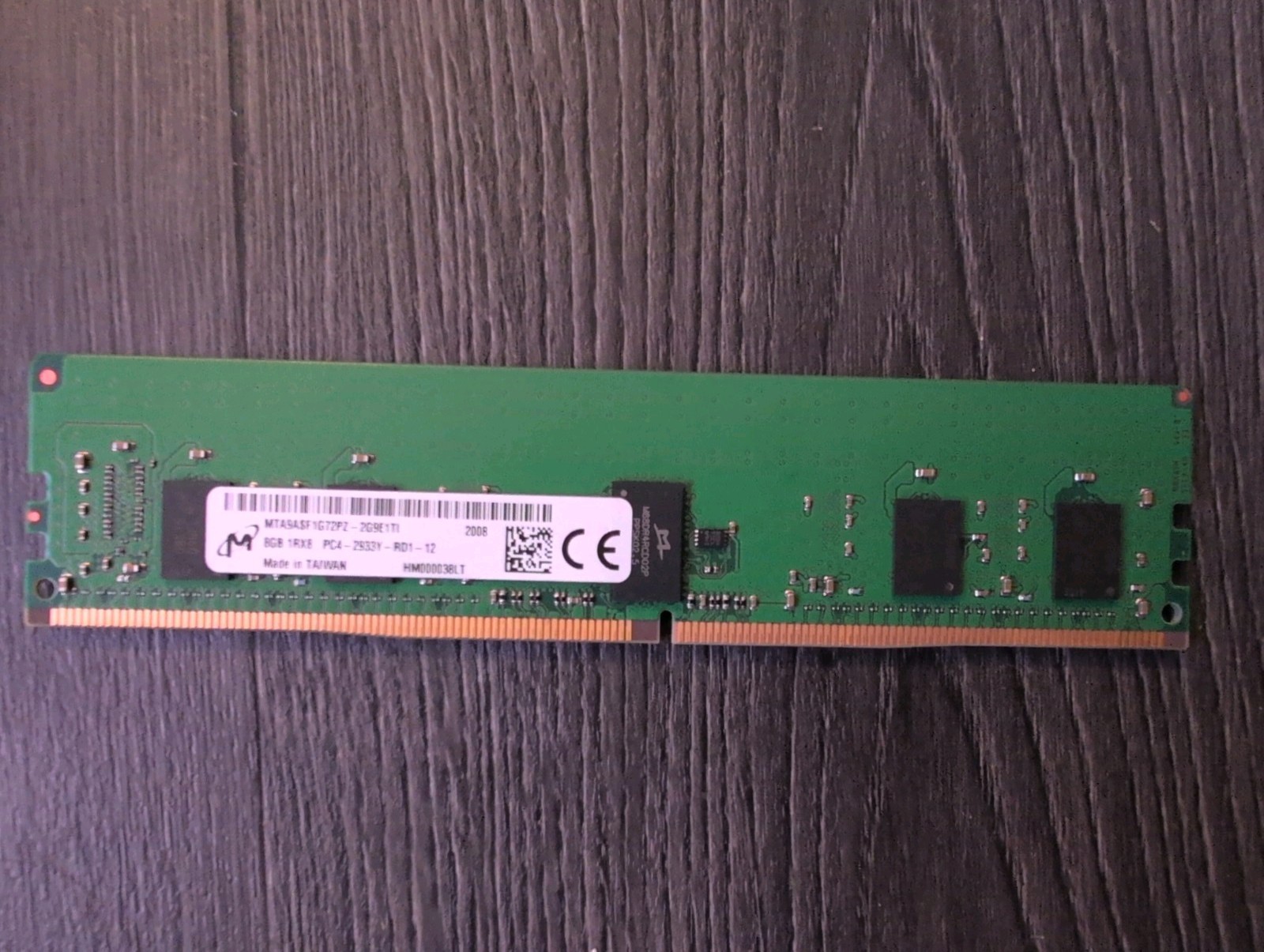 MICRON MTA9ASF1G72PZ-2G9E1VI 8GB 1Rx8 PC4-2933Y ECC Reg 1.2V 288-pin RDIMM