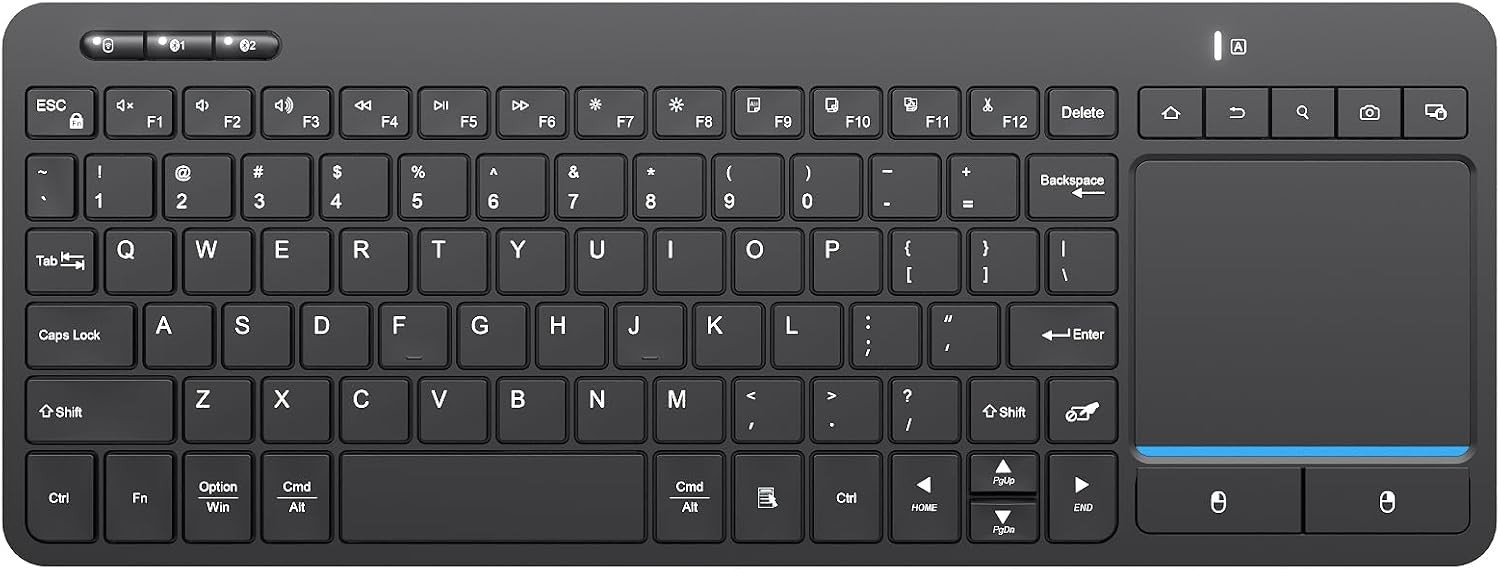 Multi-Device Wireless Bluetooth Keyboard with Touchpad-QWERTY | Wireless Keyboar