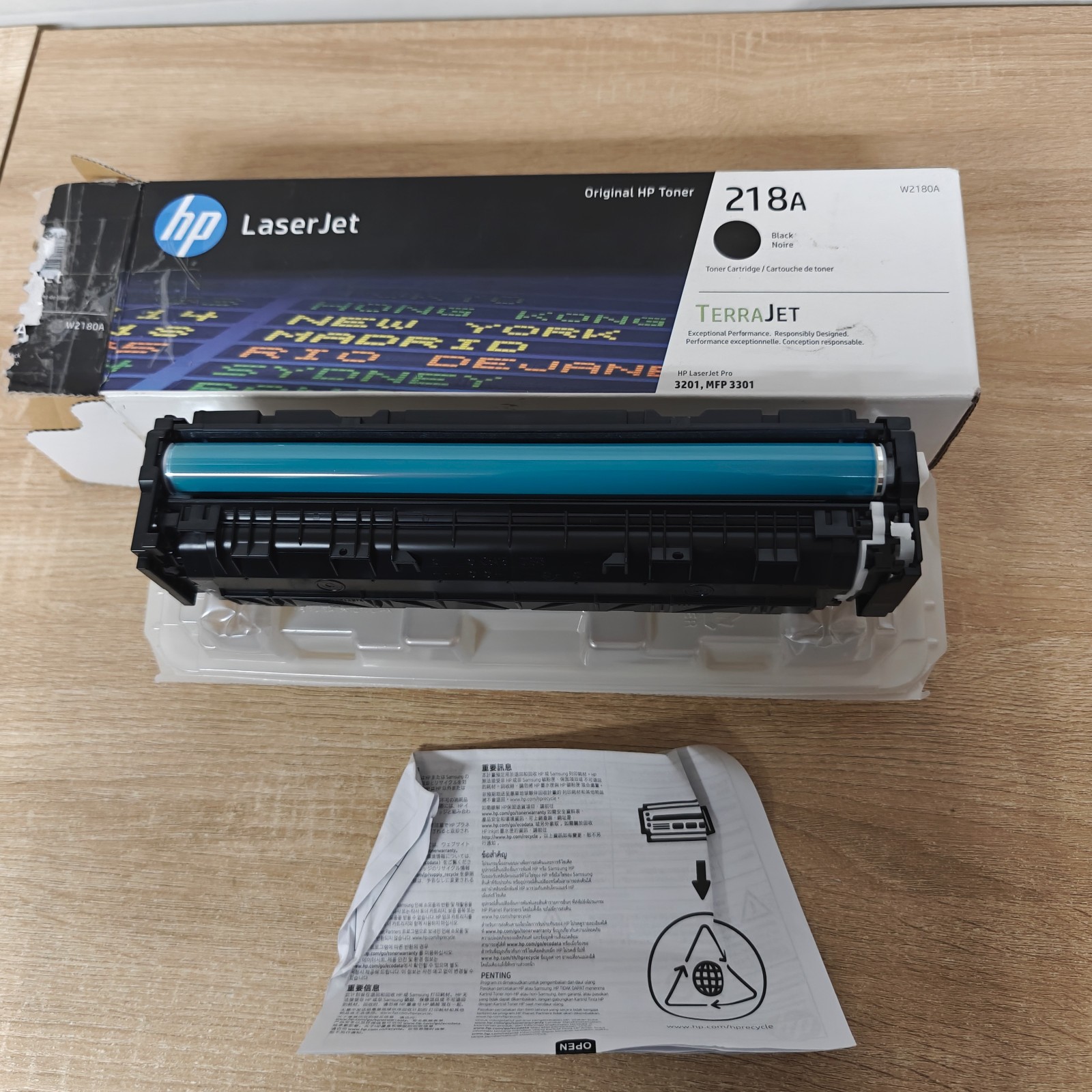 HP 218A Black Original LaserJet Toner Cartridge open box new