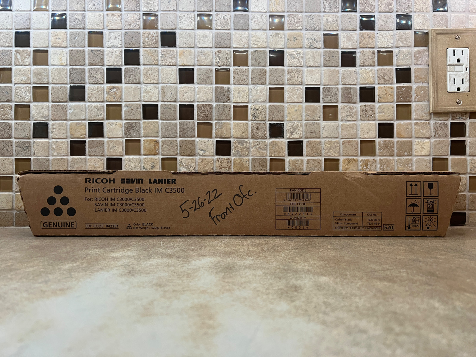 Genuine Ricoh Savin Lanier 842251 Black Toner Cartridge IM C3000 IM C3500