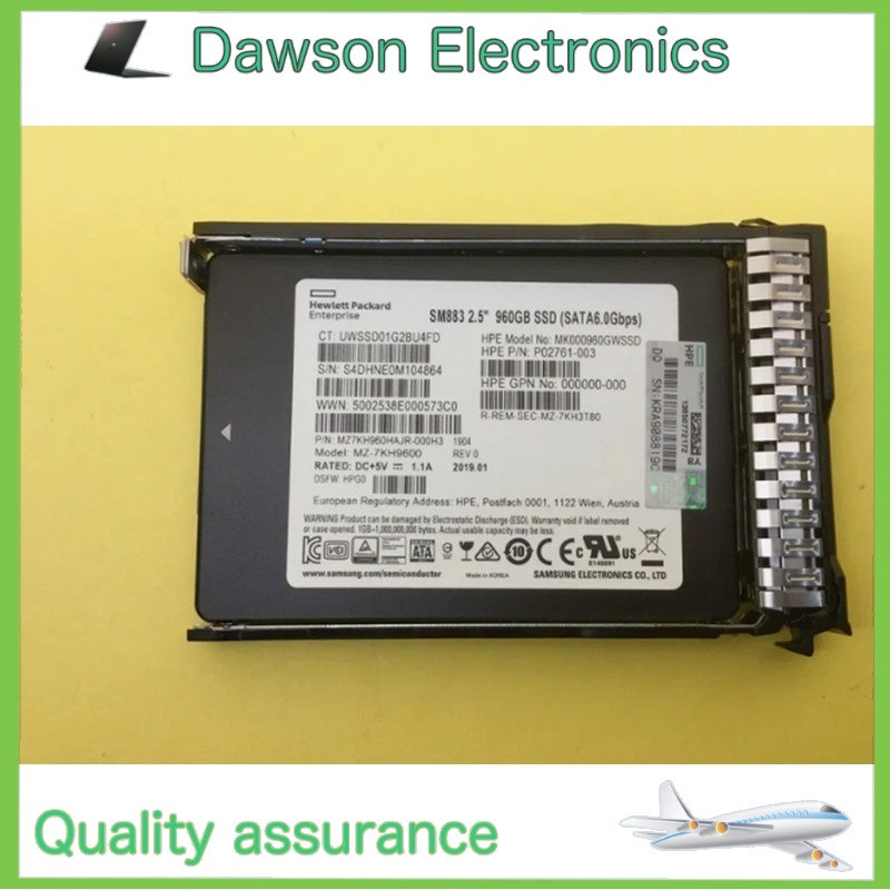 New NEW HPE 960GB SATA 6G 2.5" GEN11 Server SSD Replace P40503-B21 P41528-001