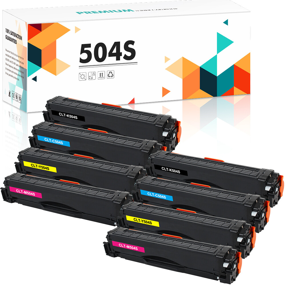 8Pk CLT-504S Toner for Samsung 504S CLP-470N CLP-475 CLP-475NW CLX-4170 CLX-4195