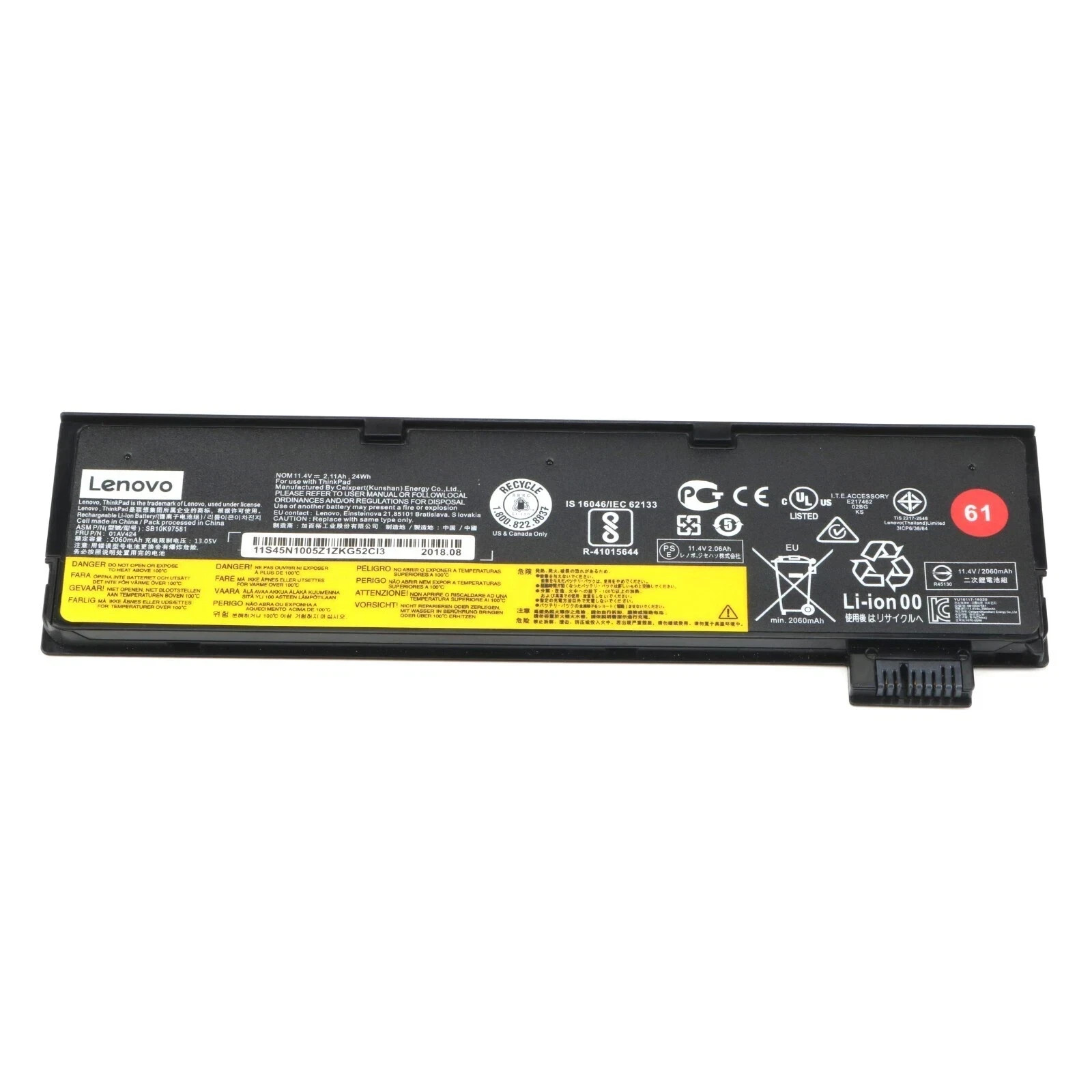 Genuine OEM 24Wh 01AV424 Battery for Lenovo Thinkpad T470 T480 T570 T580 01AV422