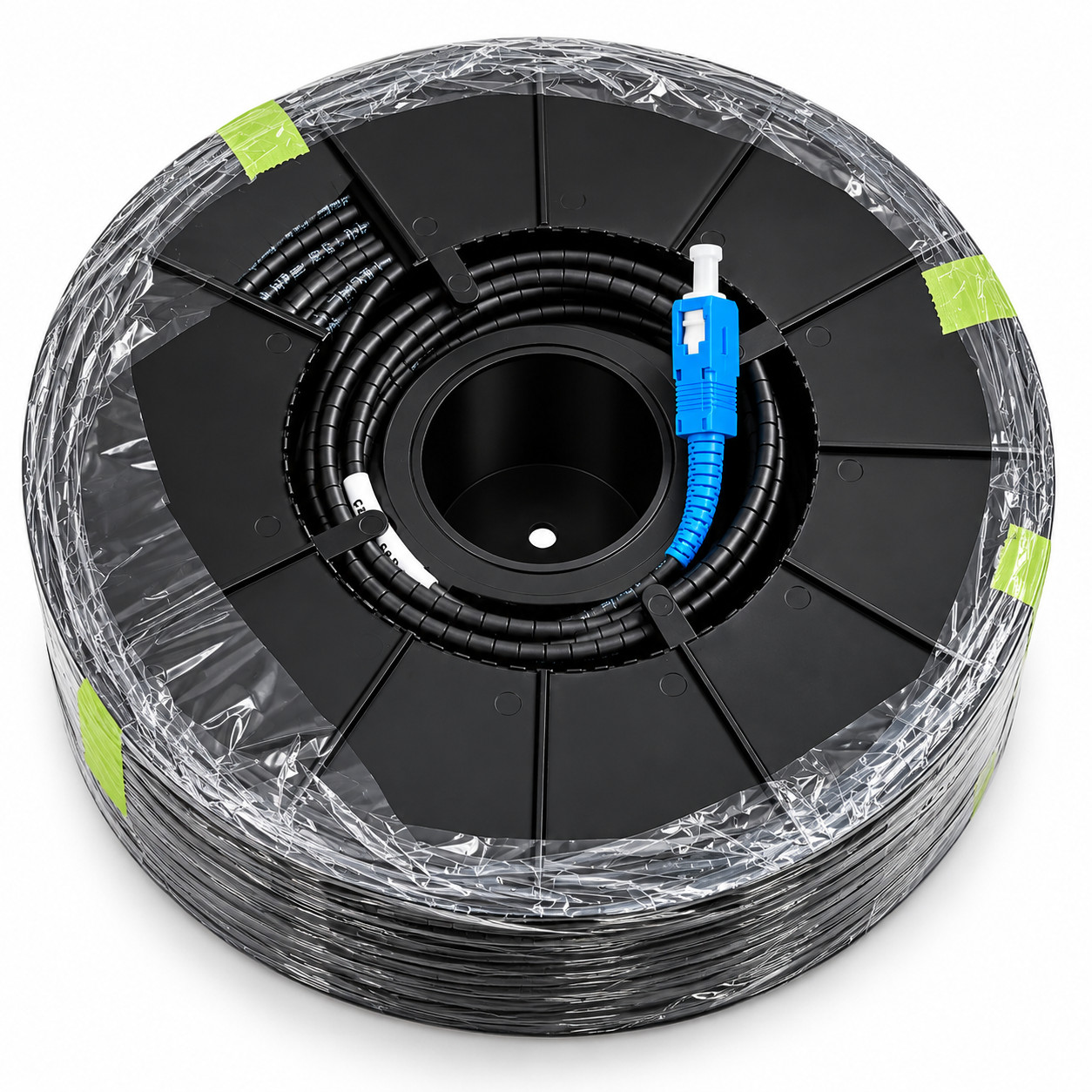 PPC Miniflex QuikPush Fiber Optic Cable 190ft SC/UPC G657A1 QD-392PBBB3S3190